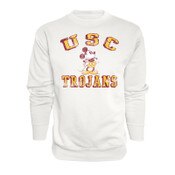 USC Trojans Men's Disney White Cave Mickey Fleece Sweatshirt
